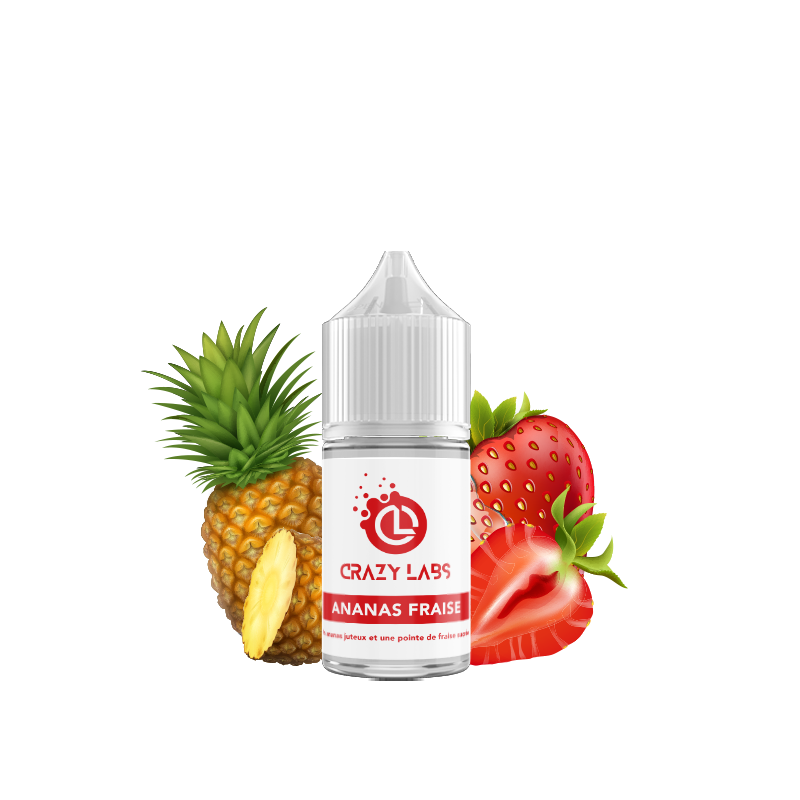 ANANAS FRAISE CONCENTRE 30 ML - E-liquide DIY Saveur Ananas et Fraise Sucrée