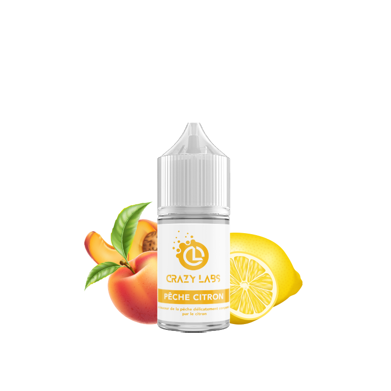 PÊCHE CITRON CONCENTRE 30 ML - E-liquide DIY Saveur Fruitée et Vivifiante
