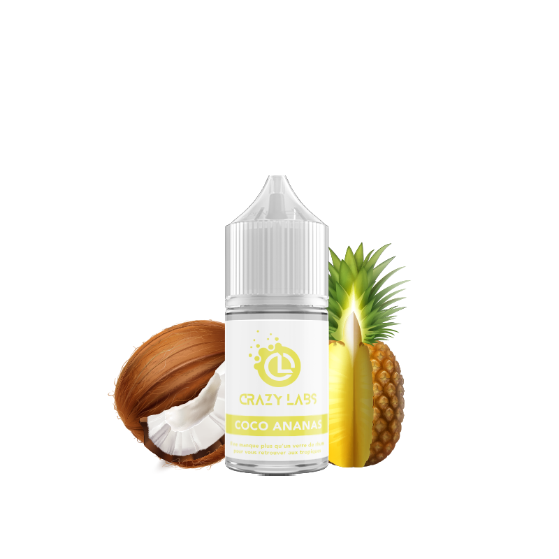 COCO ANANAS CONCENTRE 30 ML - E-liquide DIY Saveur Noix de Coco et Ananas Tropical