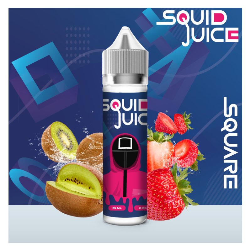 SQUARE 50 ML - E-liquide Saveurs Kiwi et Fraise