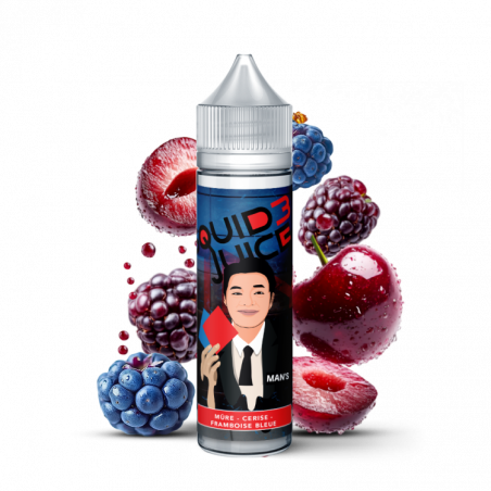 MAN'S 50 ML - E-liquide Saveurs Mûre, Cerise et Framboise Bleue