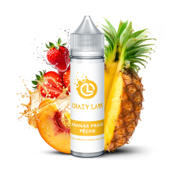 ANANAS FRAISE PÊCHE 50 ML - E-liquide Saveur Ananas, Fraise et Pêche