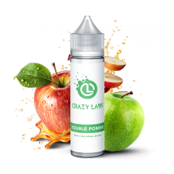 DOUBLE POMME 50 ML - E-liquide Saveur Pommes Rouge, Pomme Verte