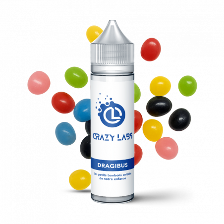 DRAGIBUS 50 ML - E-liquide Saveur Bonbons Fruités et Colorés