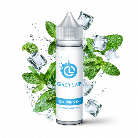 FULL MENTHE 50 ML - E-liquide Saveur Menthe Intensément Givrée