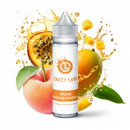 PÊCHE MANGUE PASSION 50 ML - E-liquide Saveur Tropicale et Exotique