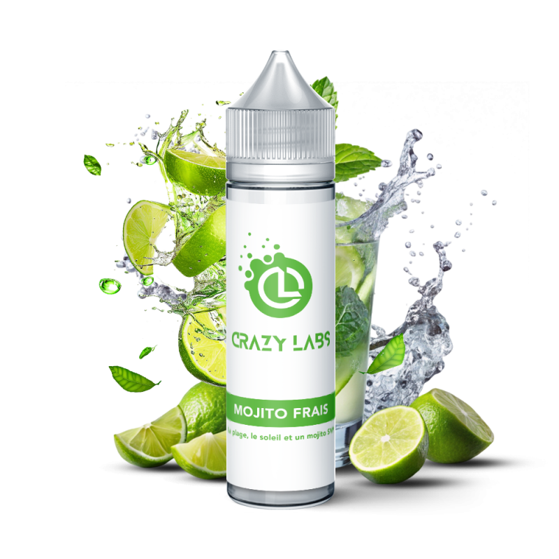 MOJITO FRAIS 50 ML - E-liquide Saveur Menthe, Citron Vert et Sucre