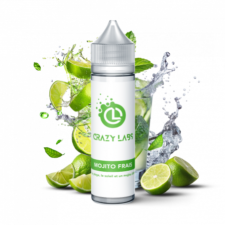 MOJITO FRAIS 50 ML - E-liquide Saveur Menthe, Citron Vert et Sucre